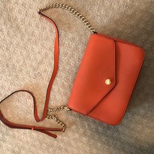 Michael Kors boxy crossbody in pumpkin